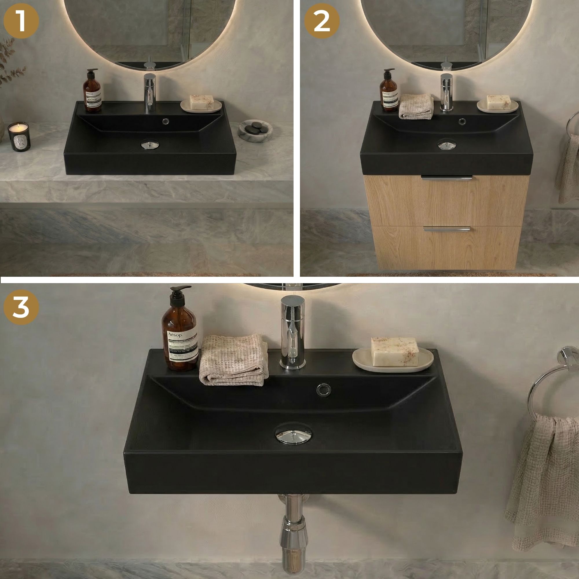 Umywalka wisząca Nadia 60